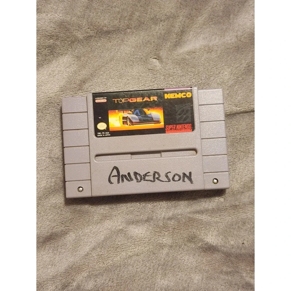 Top Gear SNES Super Nintendo Racing Video Game Cartridge